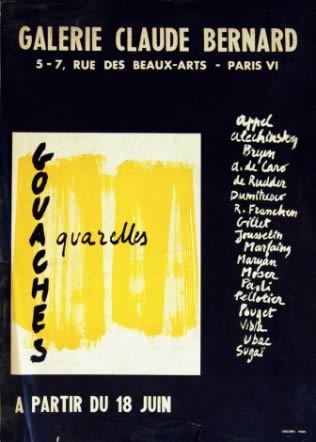 photo 3_Affiche_de_cette_expositon_qui_a_lieu_la_premiere_annee_de_la_galerie_Claude_Bernard